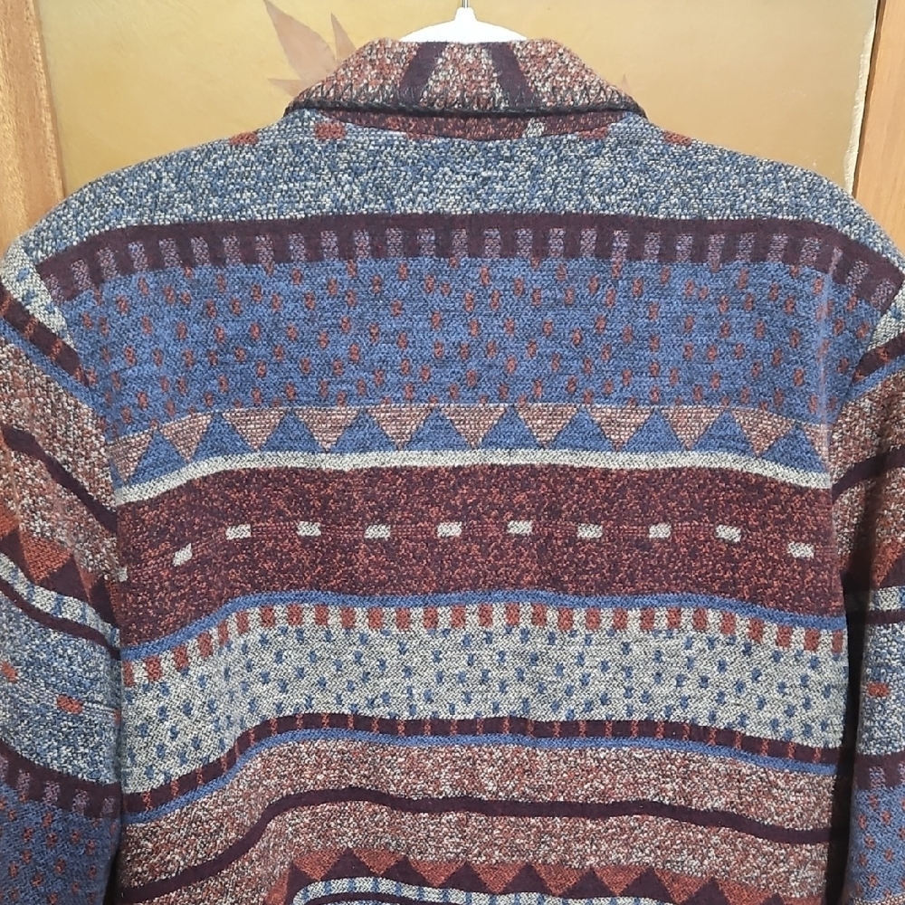 Pendleton Blue and Brown Patterned Blazer - image 6